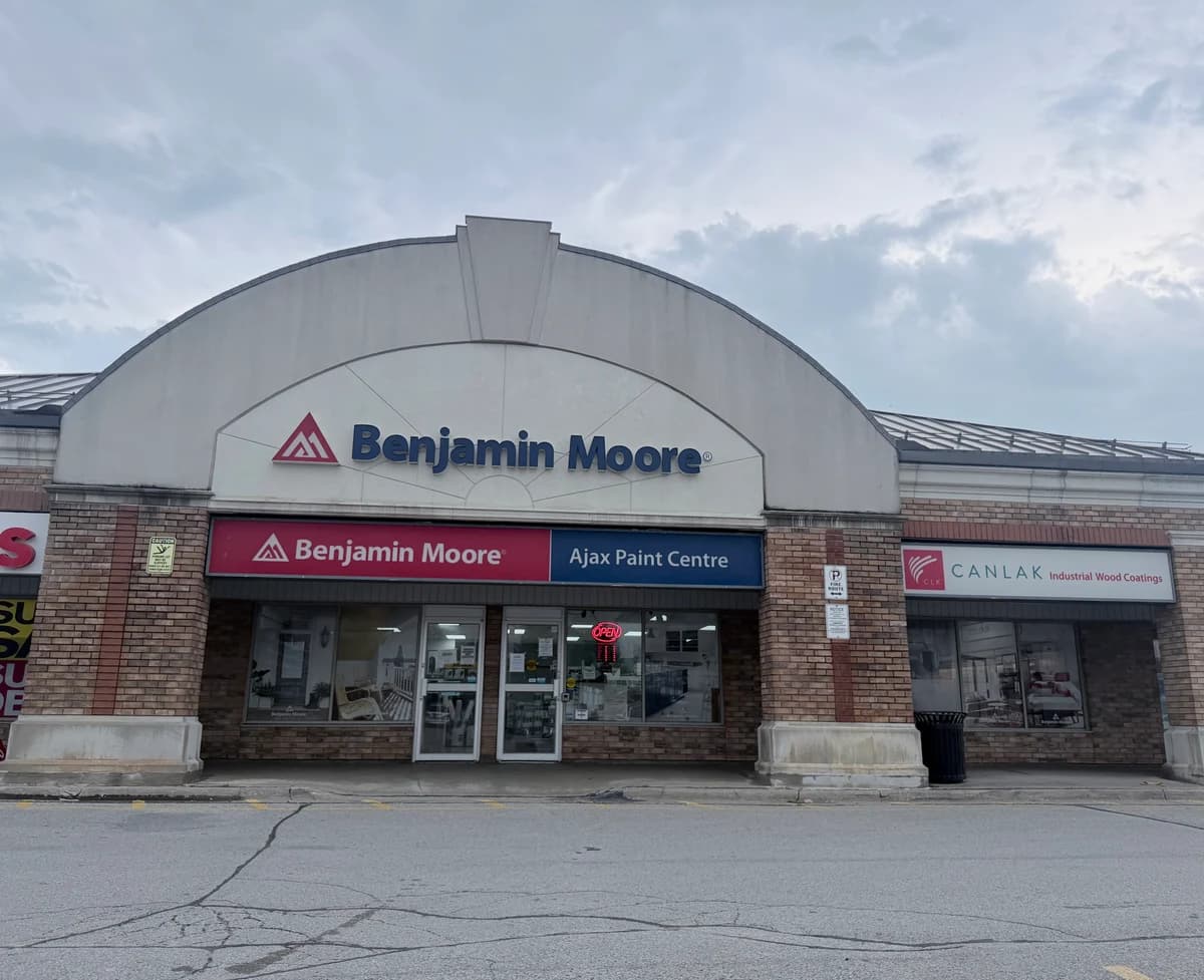 Ajax Paint Centre Benjamin Moore storefront on Kingston Road East